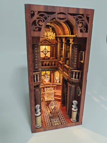 Customer photo review of The Philosophical Library DIY Book Nook Kit