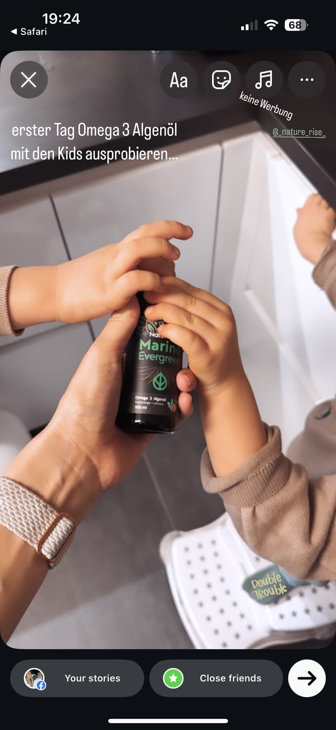 Customer photo review of Omega-3 Algenöl (100ml)