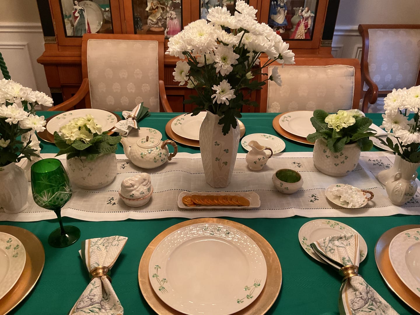 Customer photo review of Belleek Classic Shamrock Dinner Plate