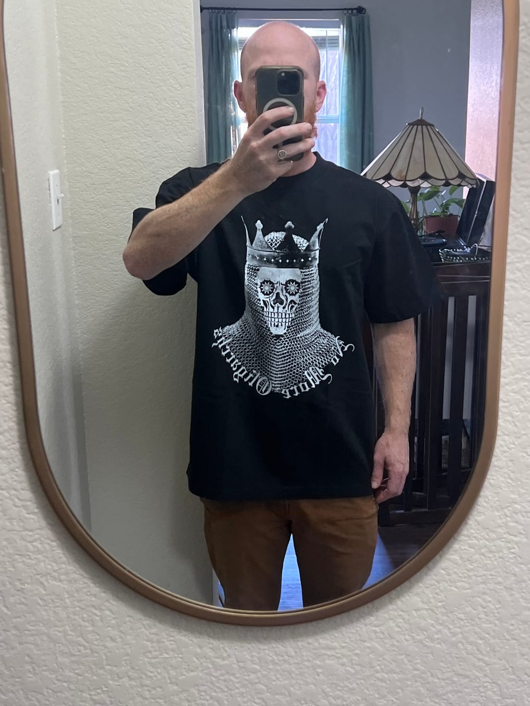 Customer photo review of No More Oligarchs Oversized Tee