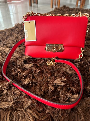 Customer photo review of Cece Small Shoulder Bag (BRIGHT RED)
