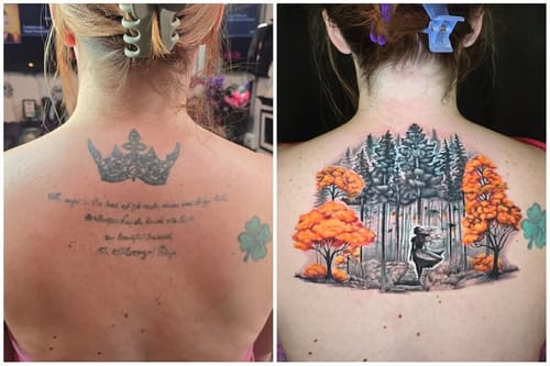 Customer photo review of Painless Tattoo Numbing Cream