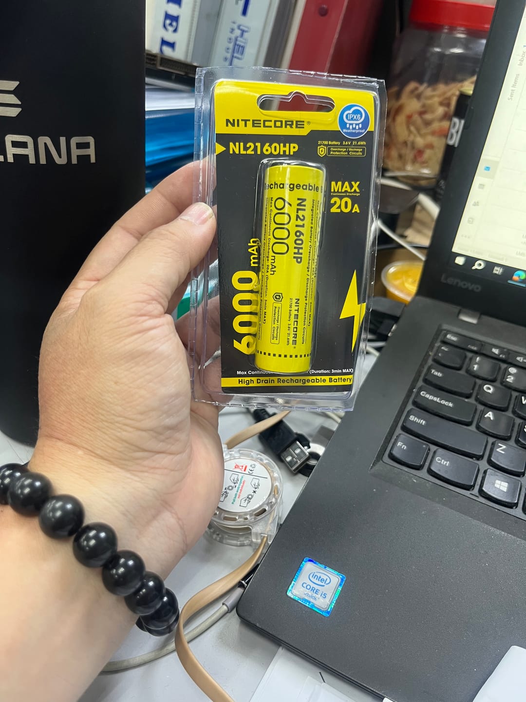 Customer photo review of NL2160HP (21700 - 6000mAh - 20A)