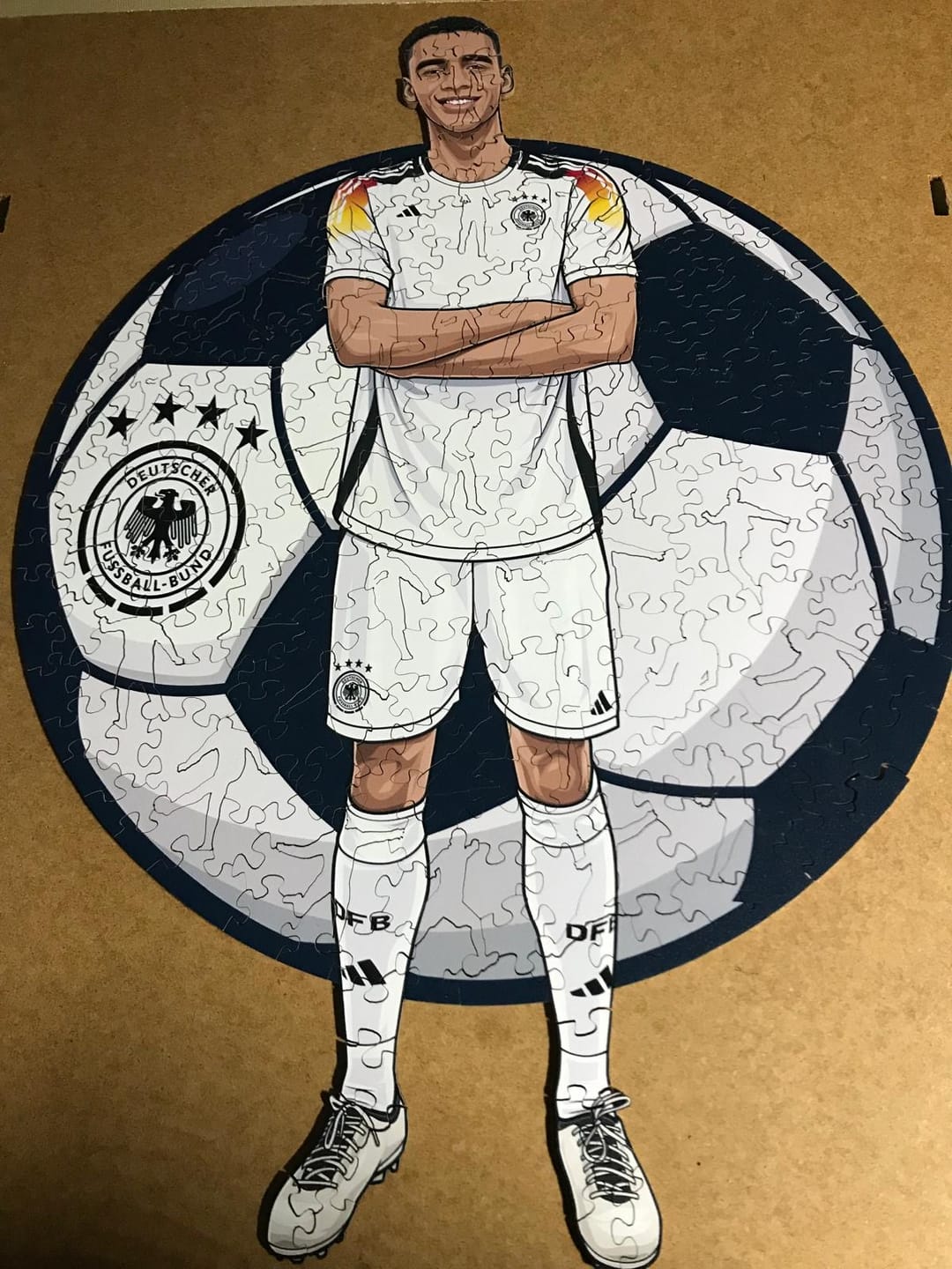 Customer photo review of Jamal Musiala - Holzpuzzle