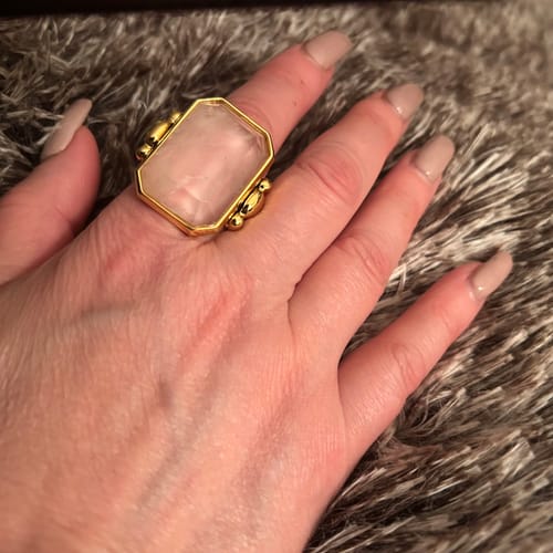 Customer photo review of Marique French Vintage Crystal Ring