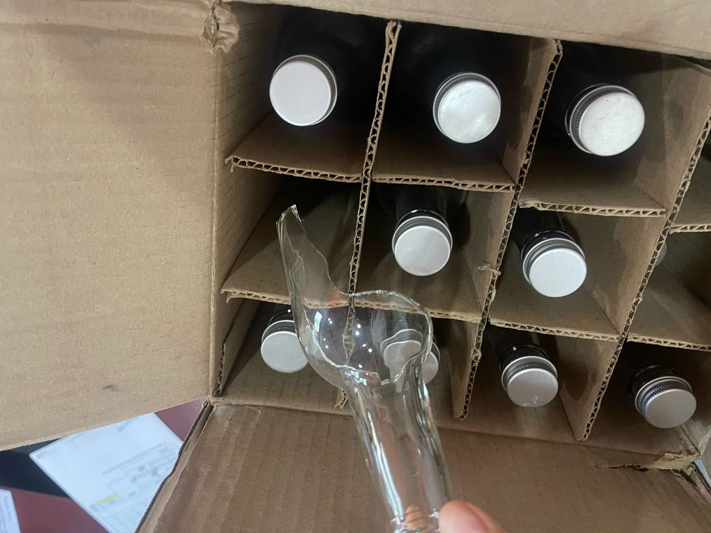 Customer photo review of Tequilera de Vidrio de Rosca 28 de 500ml