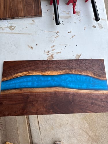 Customer photo review of HDPE 12x6x1.5" Filler Block For 24x12x1.5" Silicone Mold