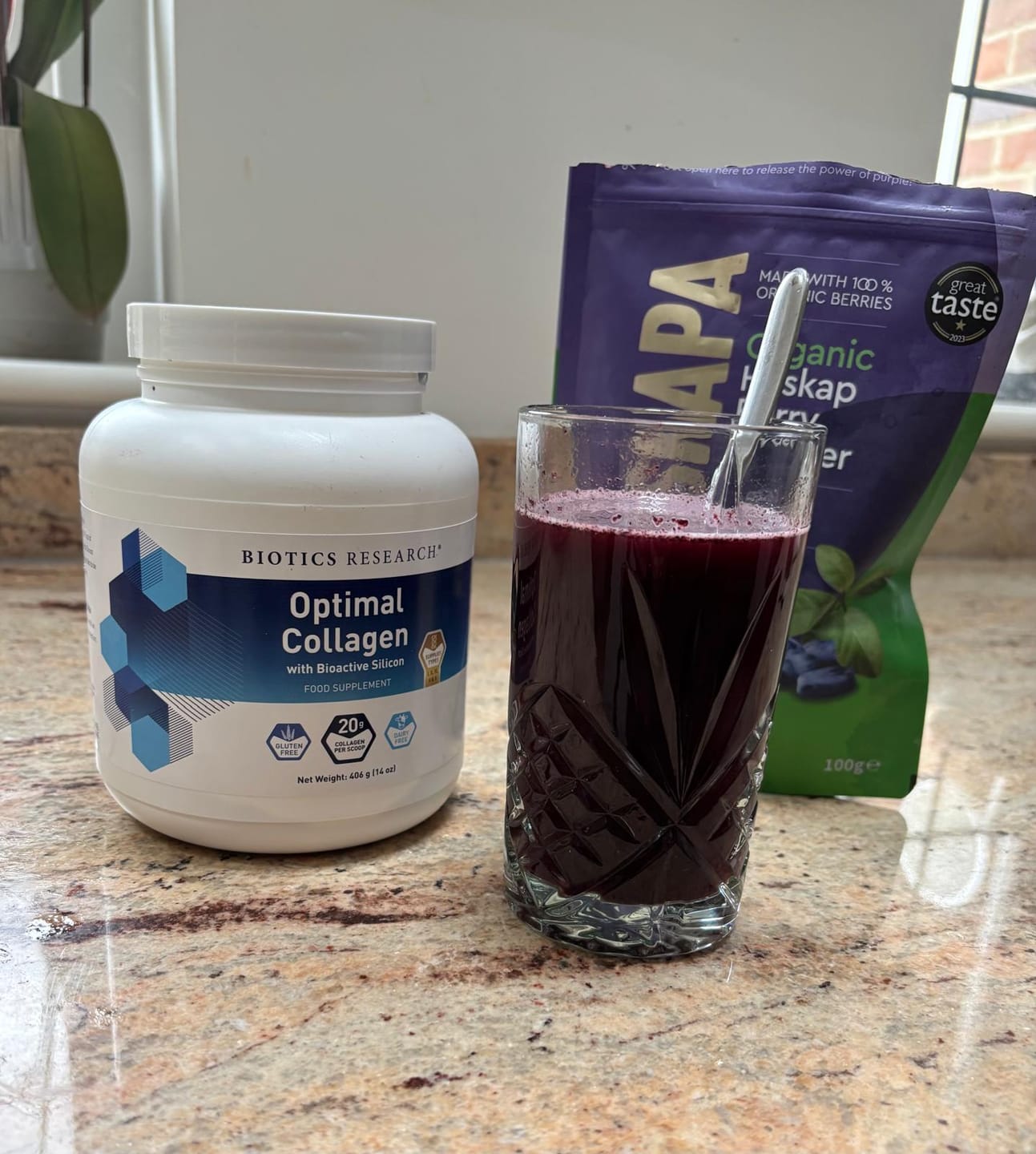 Customer photo review of 3 x Haskapa Superfood Berry Powder Offer