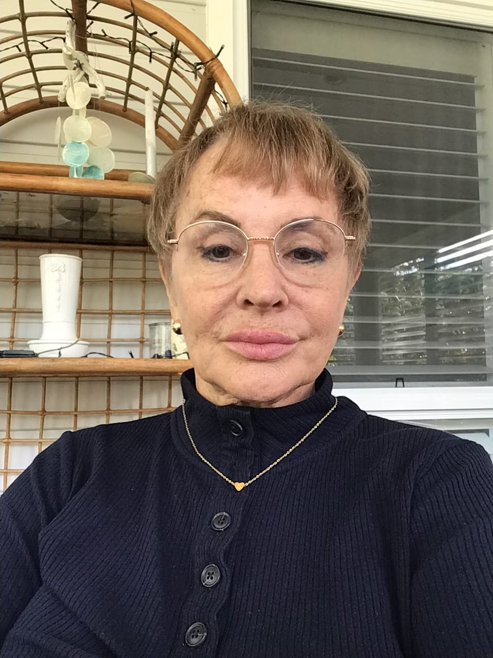 Customer photo review of The Heart Pendant Initial Letter Necklace