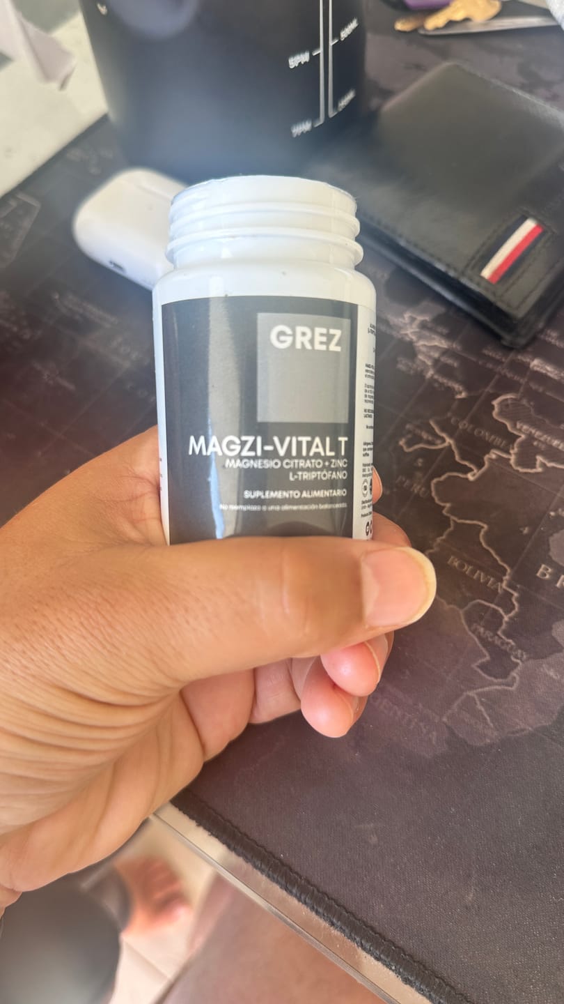 Customer photo review of MAGZI-VITAL T - Magnesio bisglicinato + Zinc + Aminoácido para el Sueño - 60 cápsulas
