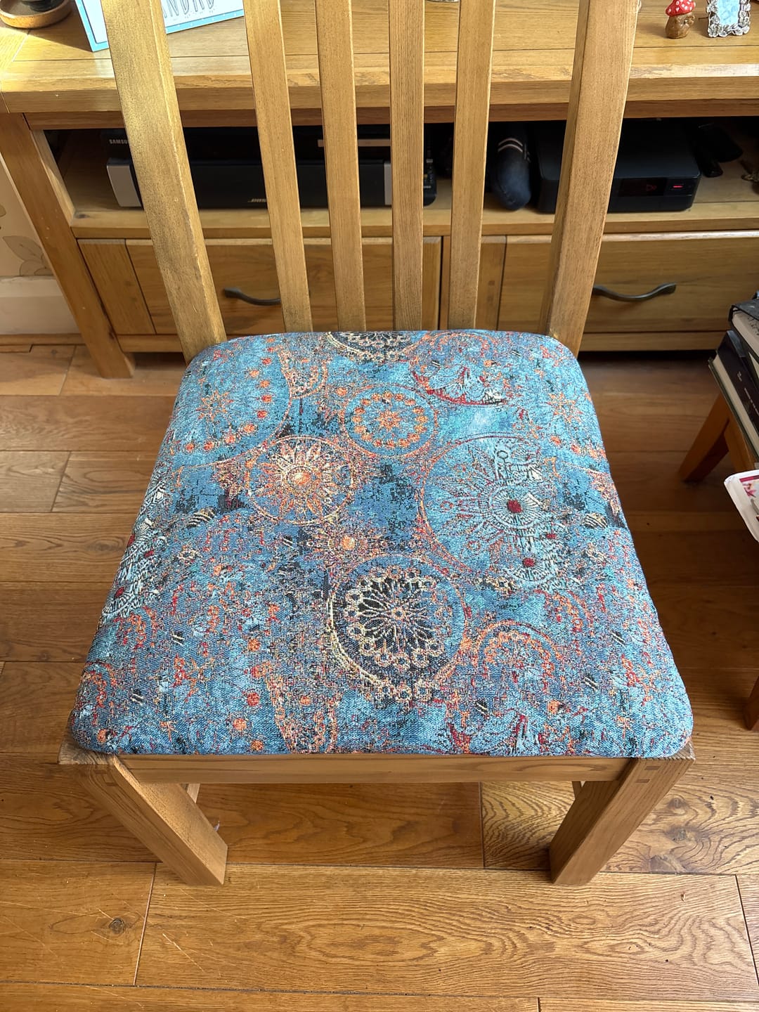 Customer photo review of Wheels of Fortune Tapestry Fabric