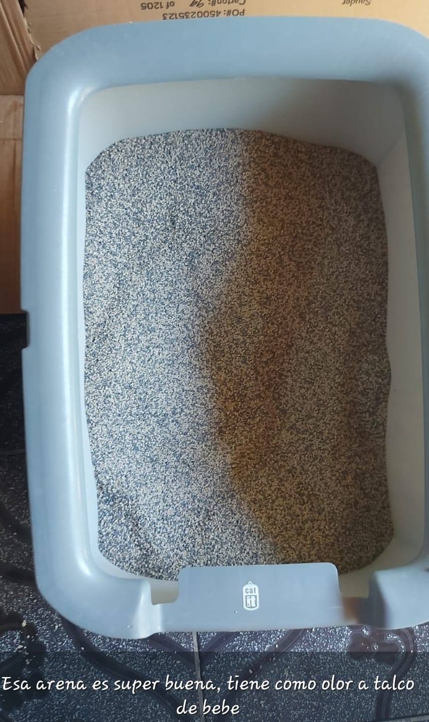 Customer photo review of Arena Minino 48kg - Carbón Activado [Nueva]