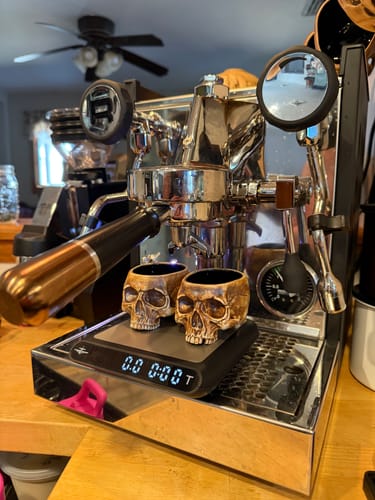 Customer photo review of High Extraction He[%] Filter Baskets for a Fuller Coffee Experience