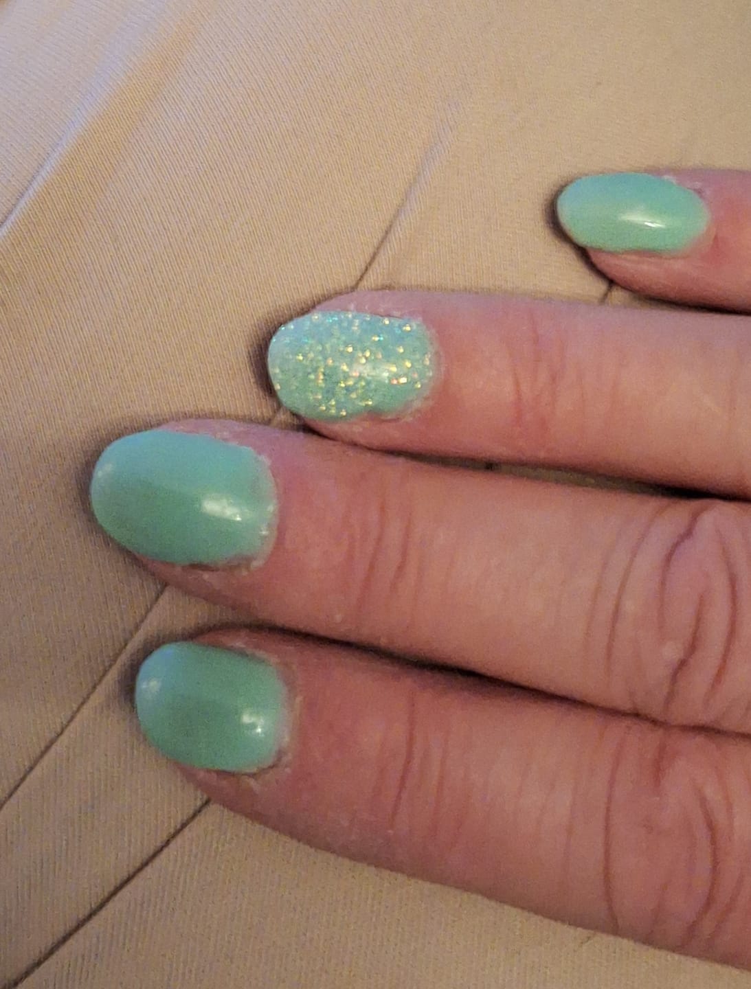 Customer photo review of Bamboo Bliss Dipping Powder