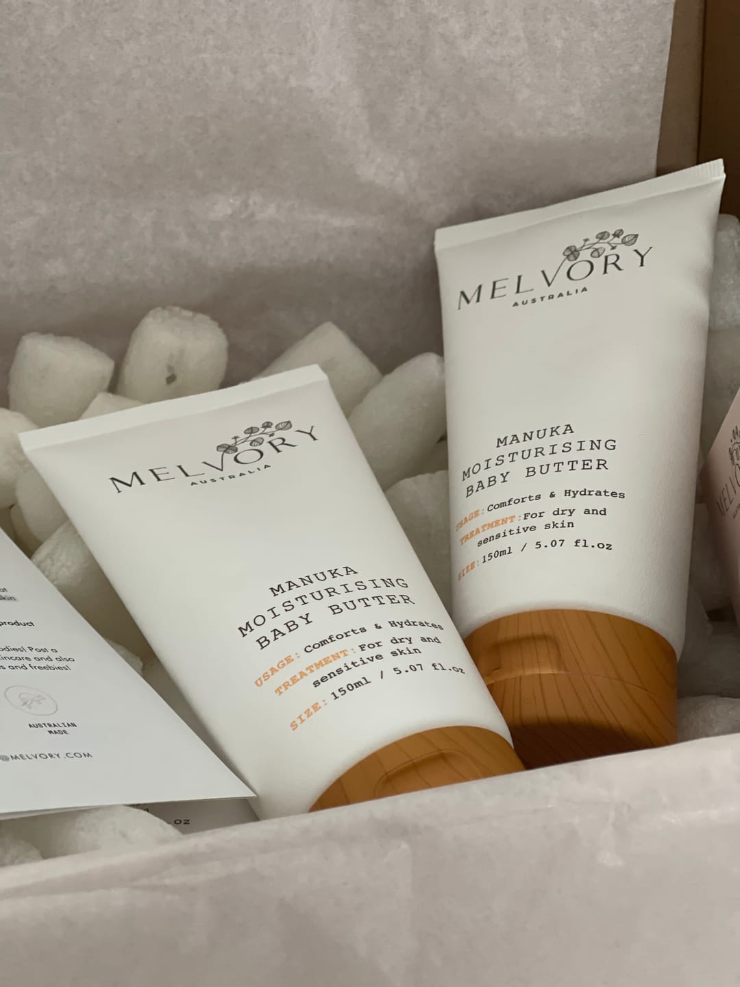 Customer photo review of Manuka Moisturising Baby Butter Bundle