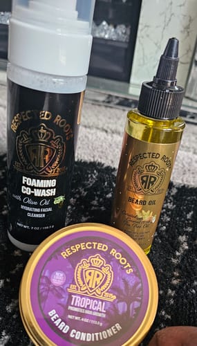 Customer photo review of Beard Care Kit