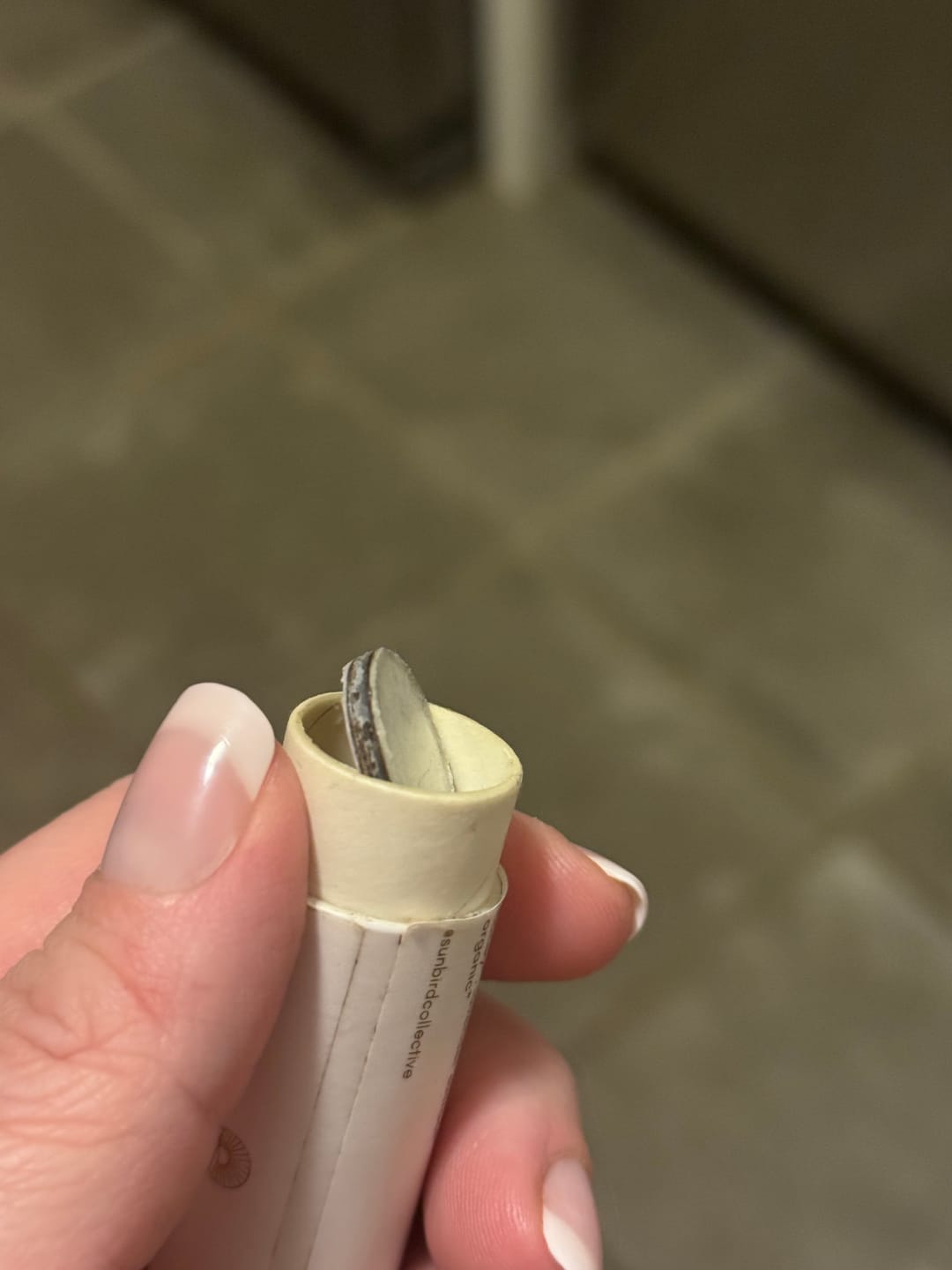 Customer photo review of wildflower / honey lavender chapstick