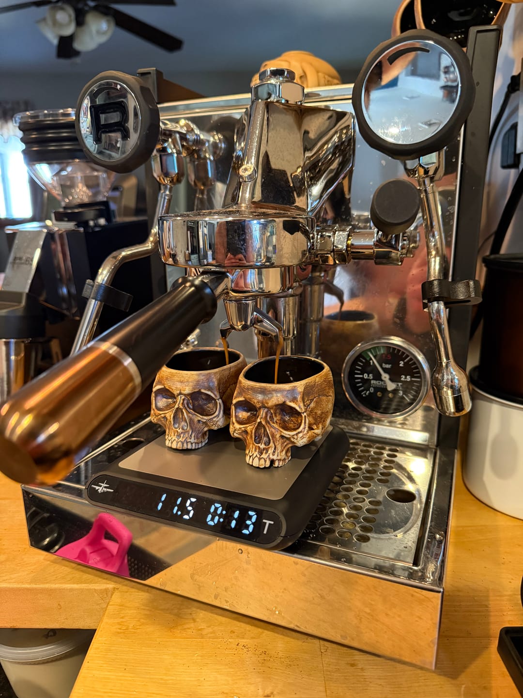 Customer photo review of Hybrid LM/NS & E61 Portafilter - Versatile Bottomless & Spouted