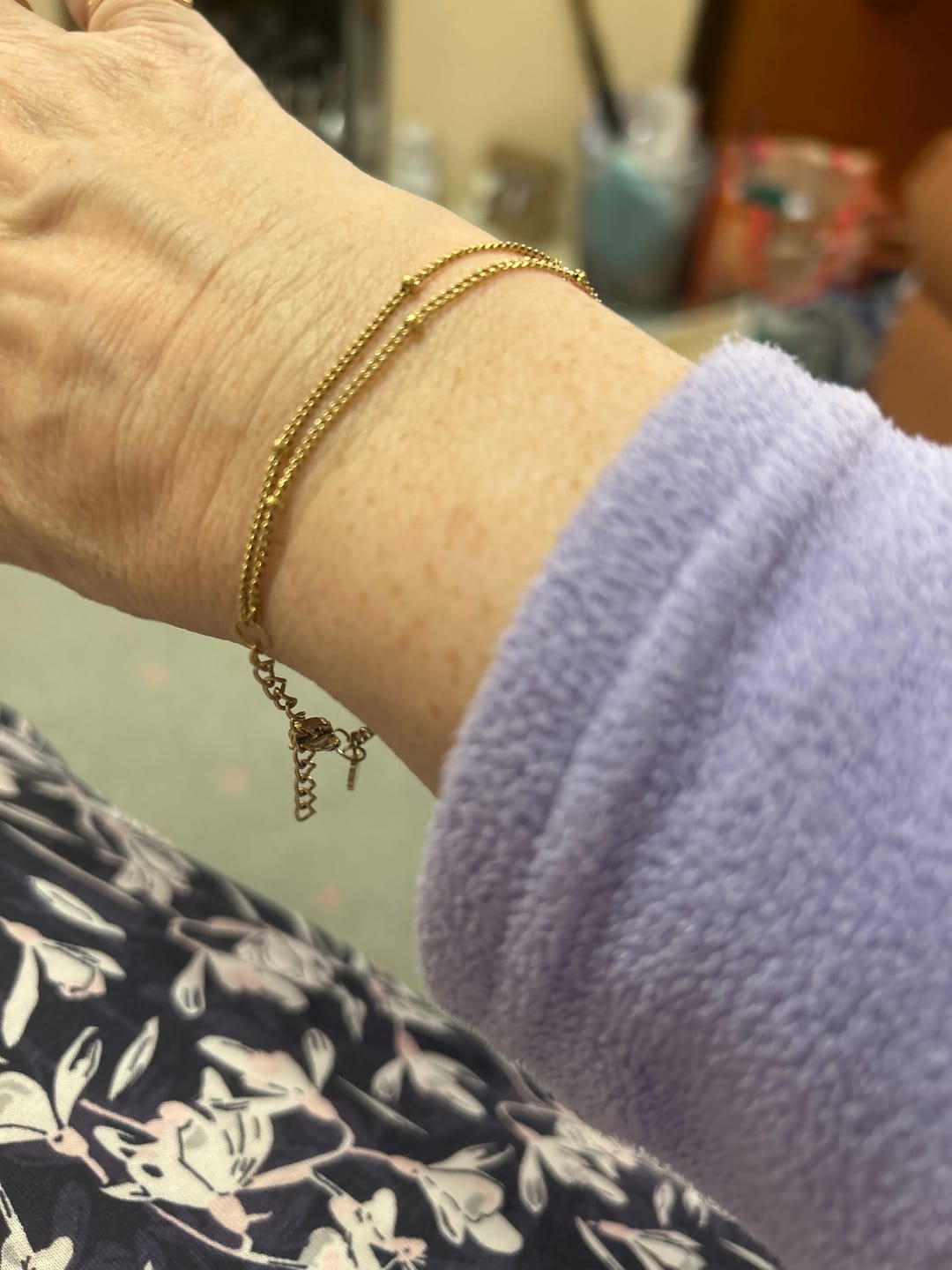 Customer photo review of Double Beaded Bracelet