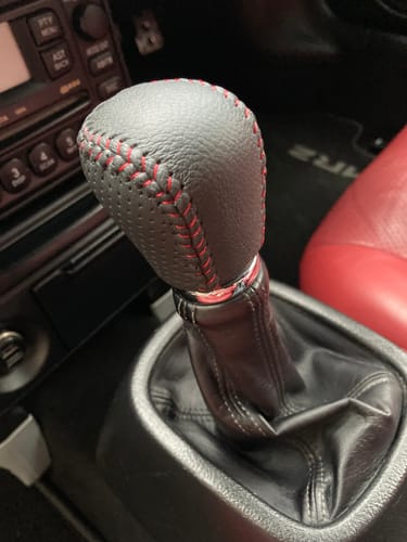 Customer photo review of MR2Heaven Premium 350 Grams Performance Weighted Hand Crafted Leather Shift Knob
