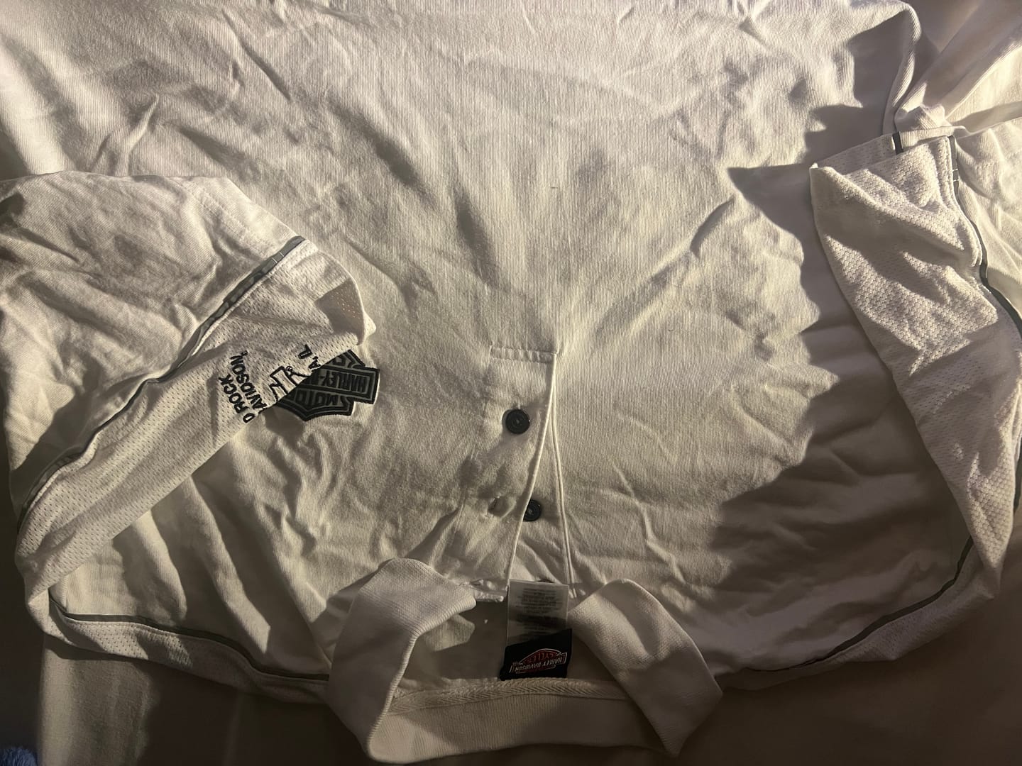 Customer photo review of Playera Polo Harley Davidson Xgrande Xl Blanca