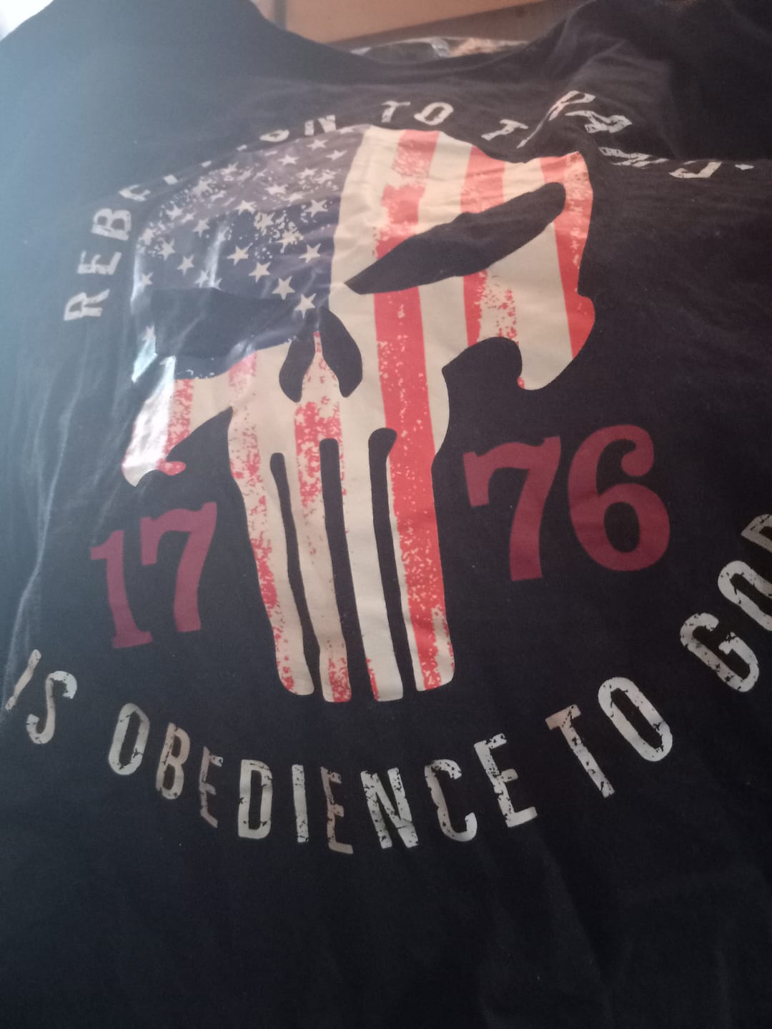 Customer photo review of Rebellion To Tyrants T-Shirt