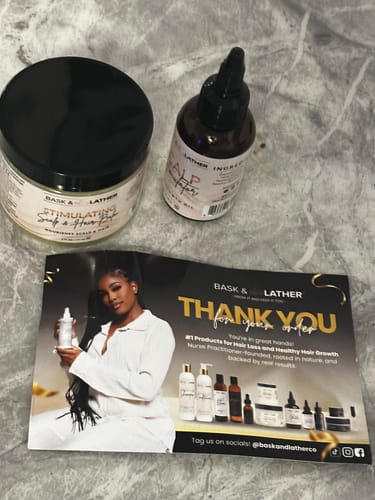 Customer photo review of Scalp Stimulator | Hair Growth Oil