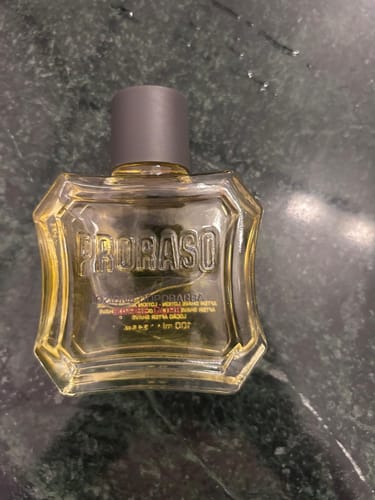 Customer photo review of Proraso Red Liquid Lotion Aftershave 100ml - Sandalwood & Shea Butter