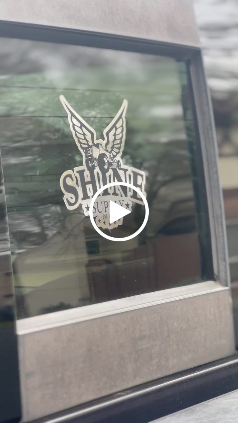 Customer video review of Shine Supply Decal - Chrome 6"