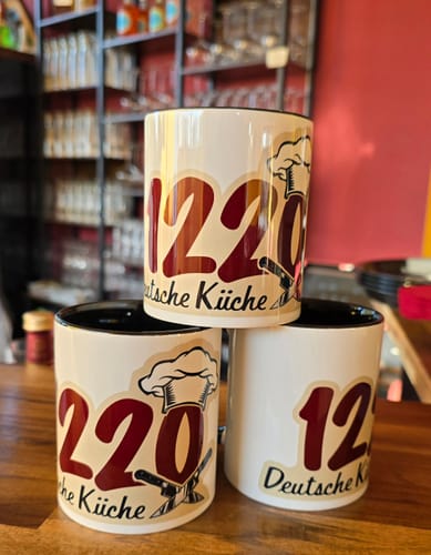 Customer photo review of TassenExpress - Becher Keramik Tasse mit Logo bedruckt 325ml Firmenlogo