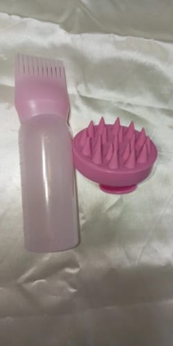 Customer photo review of Hair Oil Dispenser Bottle Root Comb Applicator Dispenser for Hair Oil Reusable Scalp Massager Shampoo Brush Dye Hair Tool For