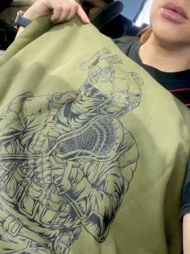 Customer photo review of Crispy Operator Hoodie