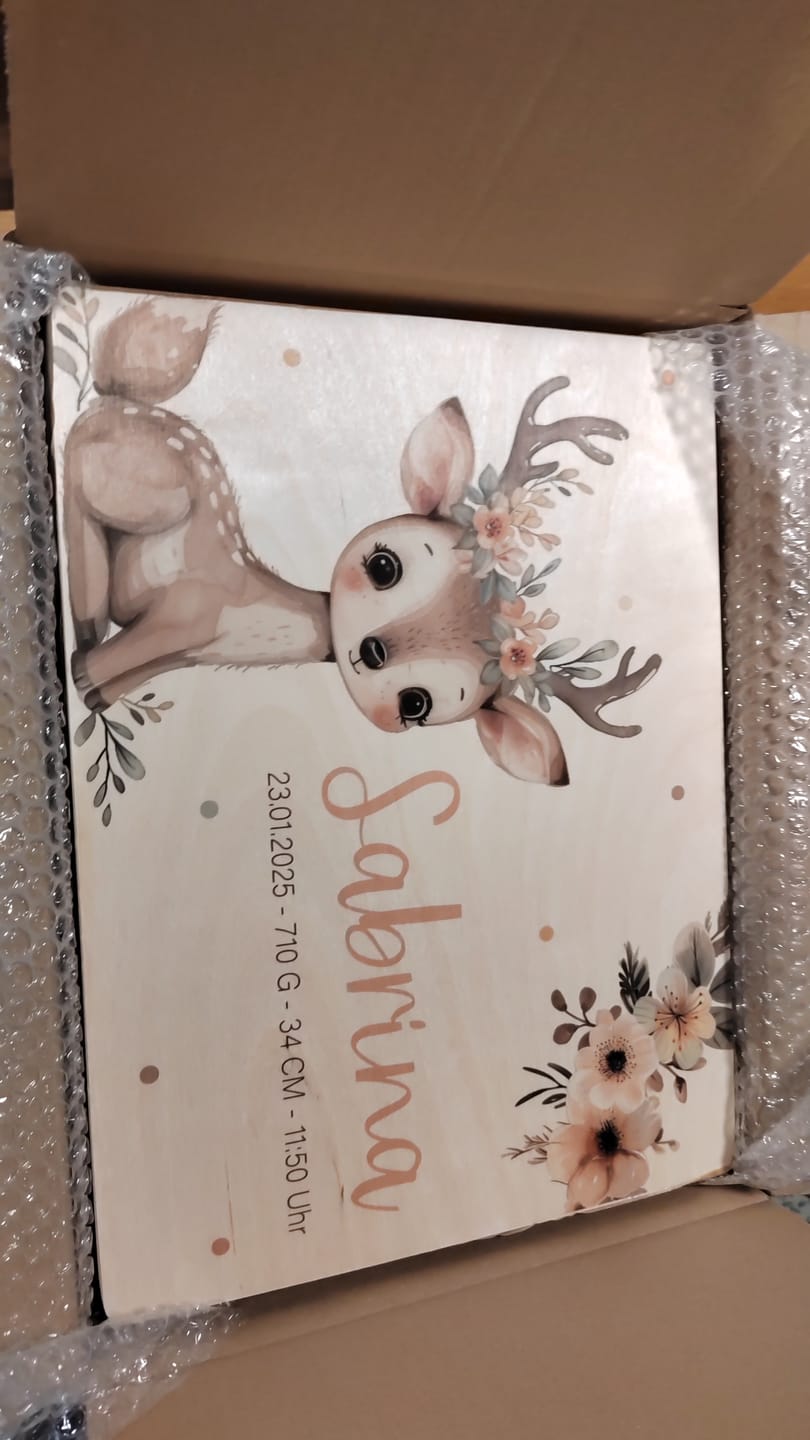 Customer photo review of Erinnerungsbox Baby - Baby Reh