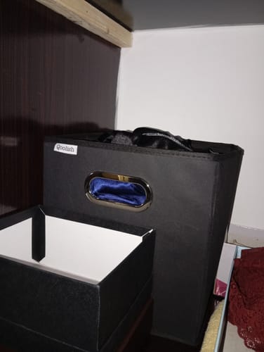 Customer photo review of Qoolish Pack of 1 Storage box (Available in 3 colors)