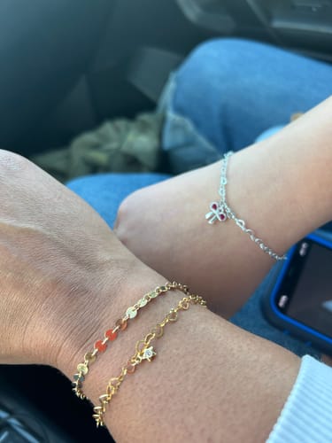 Customer photo review of Permanent jewelry