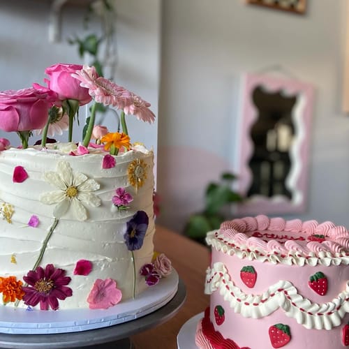 Customer photo review of EDIBLE PRESSED FLOWERS - Freeze Dried, Organically Grown & Edible