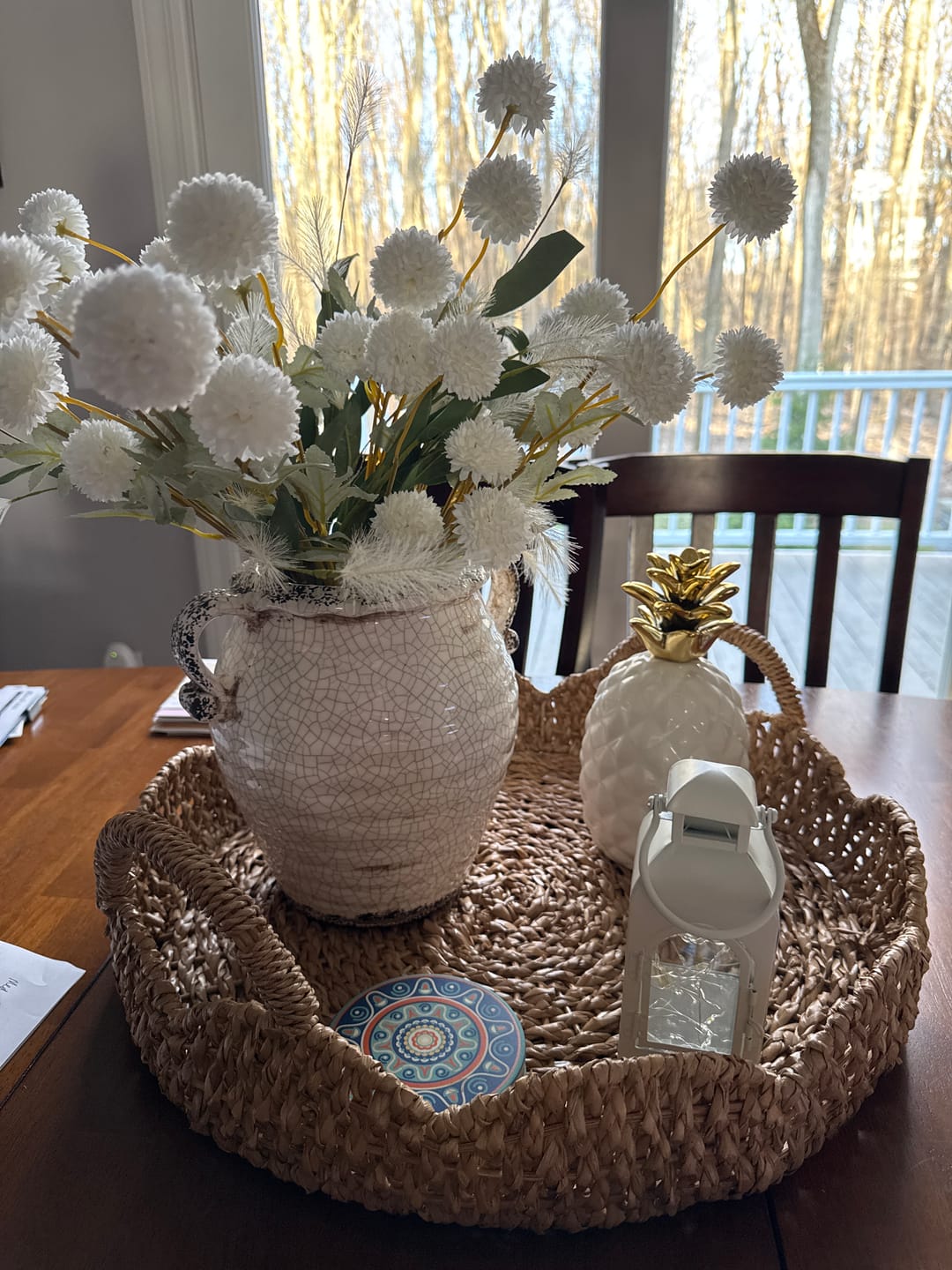 Customer photo review of Braided Seagrass Tray