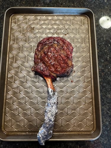 Customer photo review of USDA Choice Tomahawk Ribeye