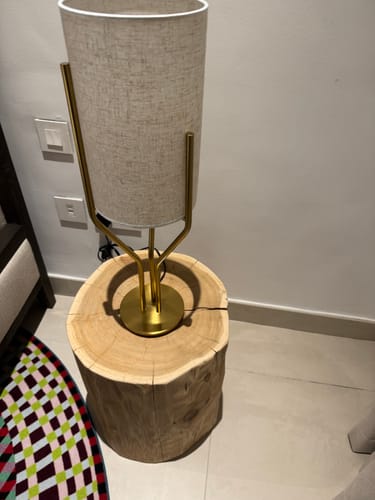 Customer photo review of Off White Table Lamp
