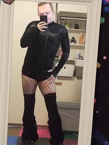 Customer photo review of Starved For Glamour Ruched Romper