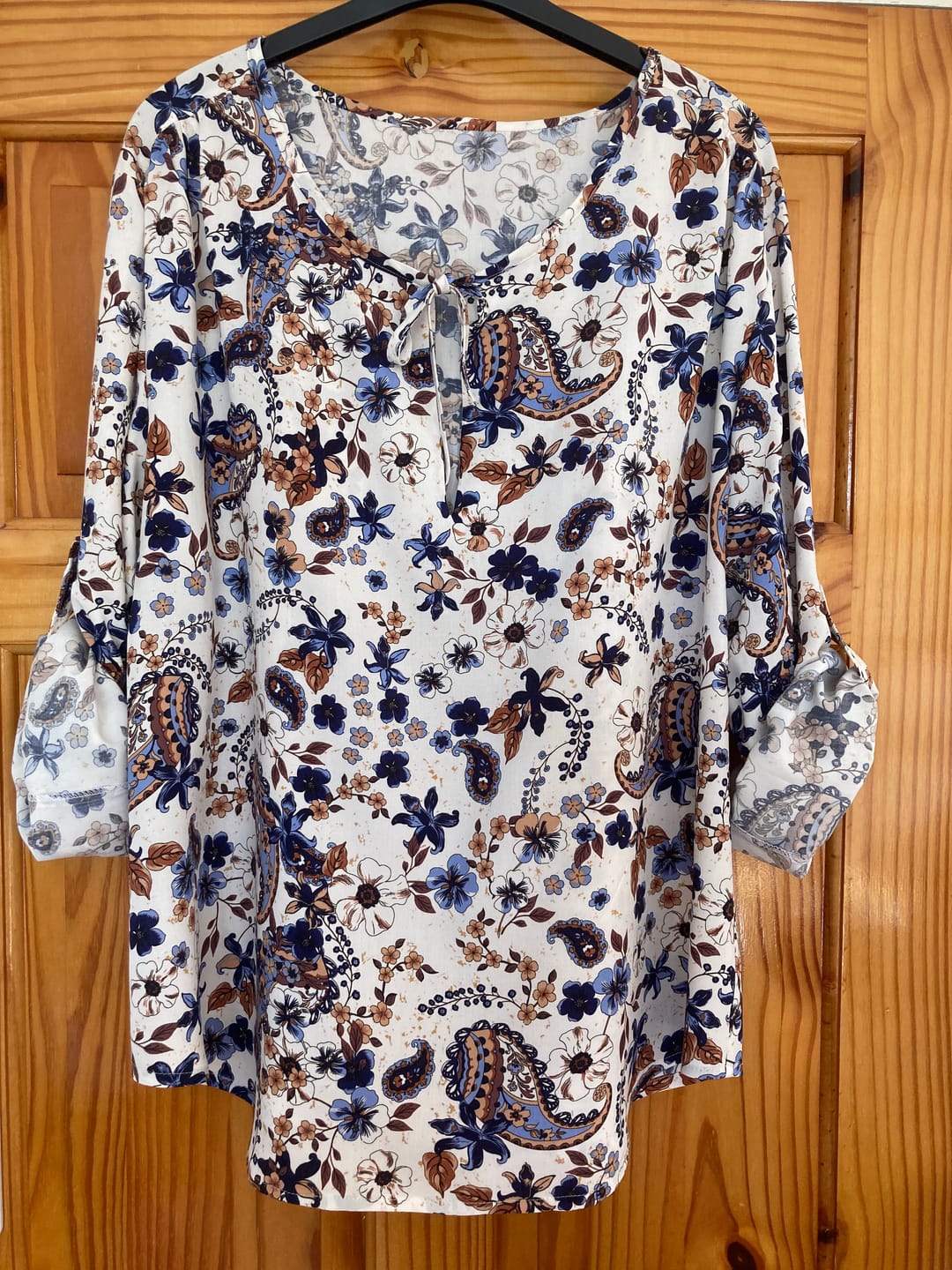 Customer photo review of Flowers and Paisleys Viscose Lawn Fabric