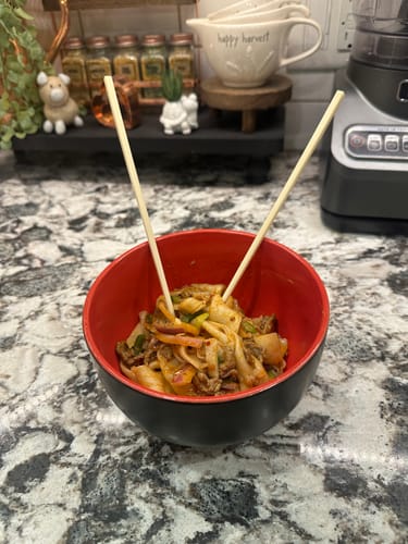 Customer photo review of [N1] Spicy Cumin Lamb Hand-Ripped Noodles Meal Kit (4 Servings)