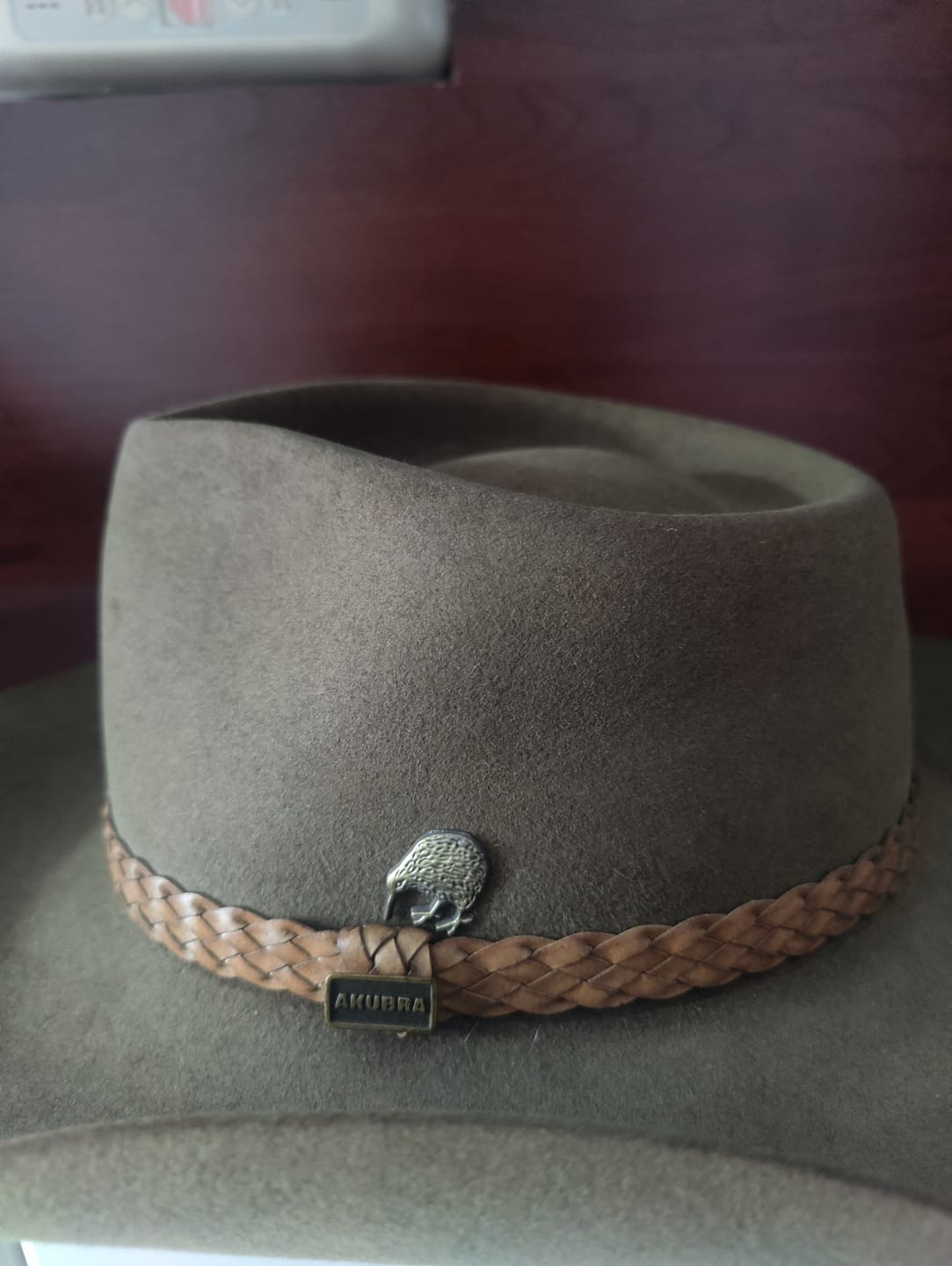 Customer photo review of Textured NZ Kiwi Bird Pinback Badge