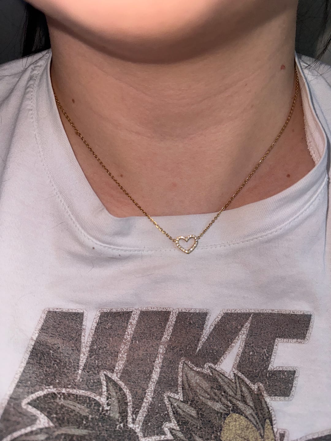 Customer photo review of Shine Heart Halskette | 18K vergoldet