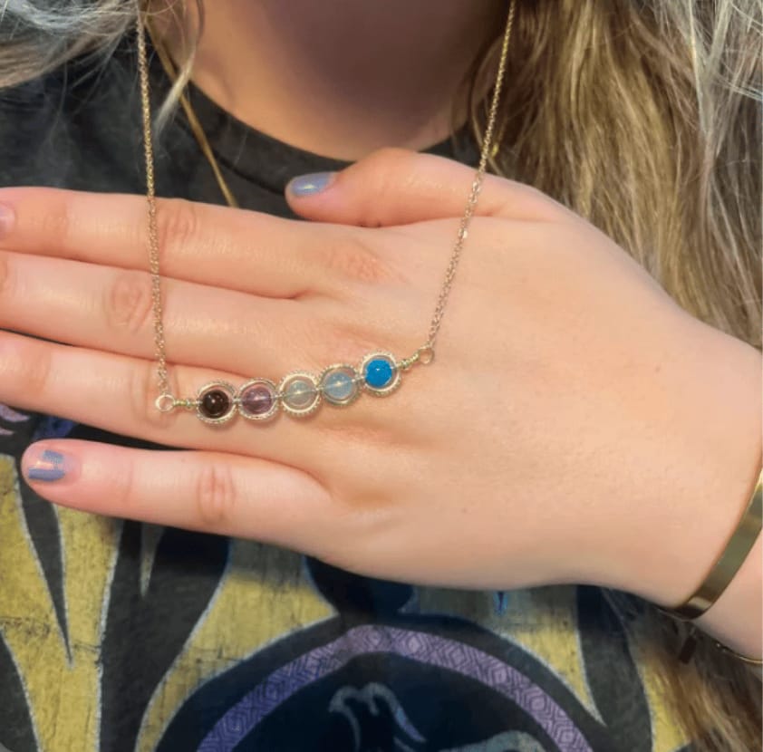 Customer photo review of Aquarius Necklace
