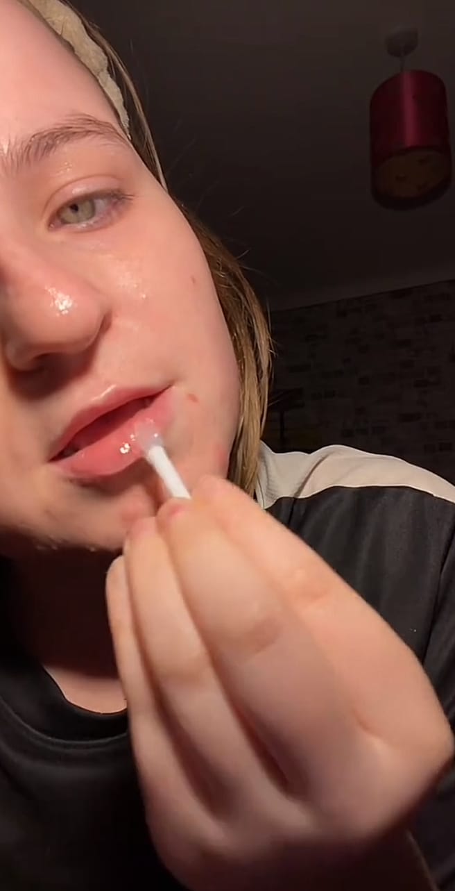 Customer photo review of PDRN Collagen Lip Mask Glazed Jelly