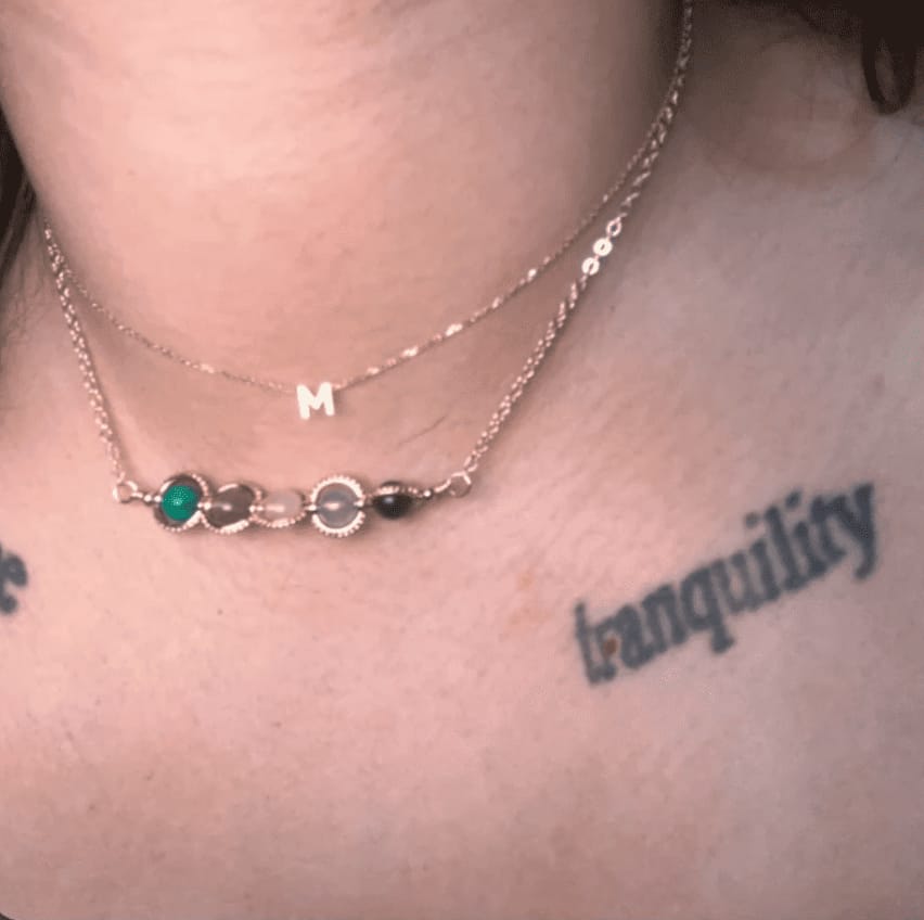 Customer photo review of Pisces Necklace