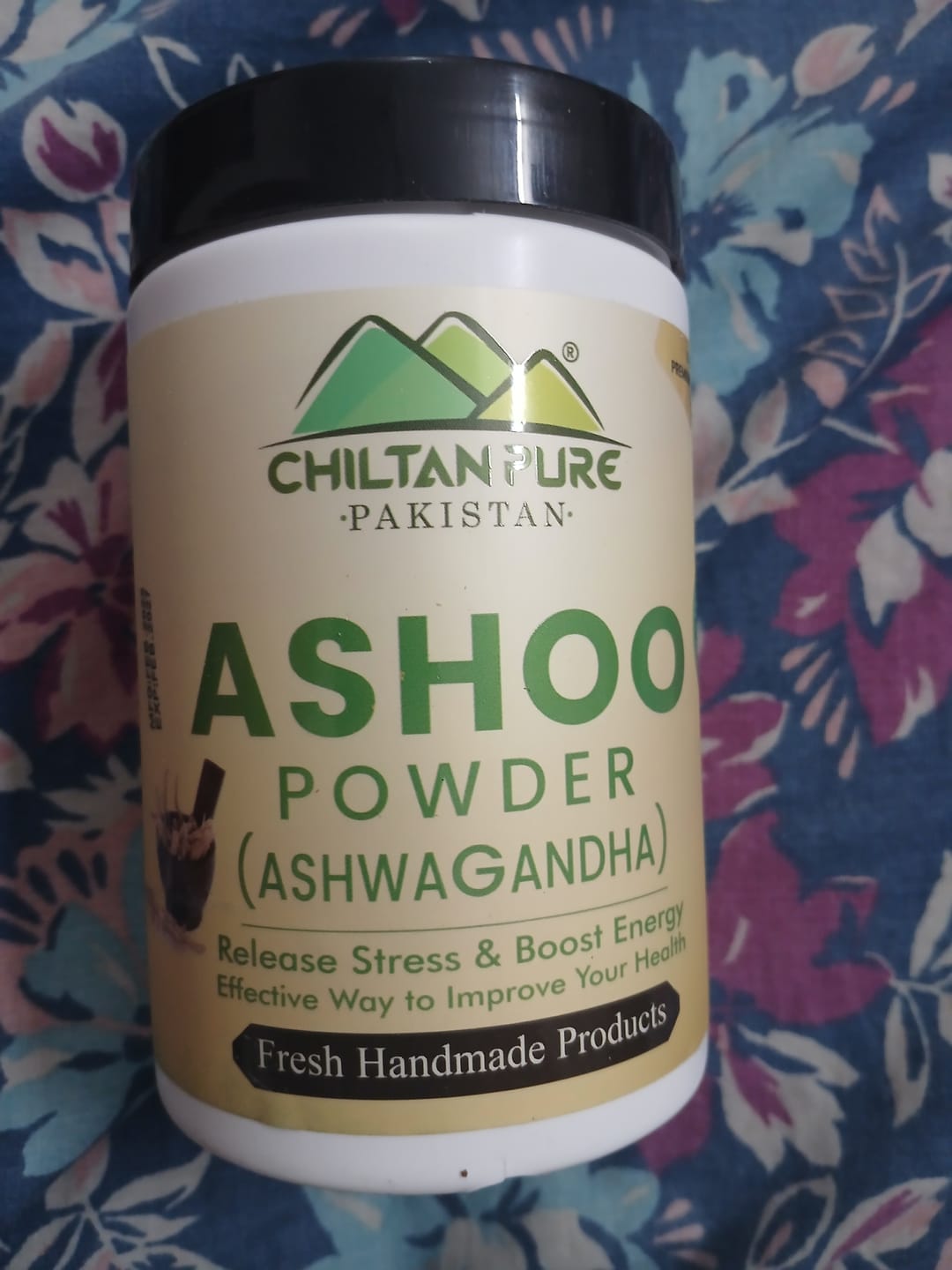 Customer photo review of Ashoo Powder – Release Stress & Boosts Energy [اشوگندھا - Ashwagandha]