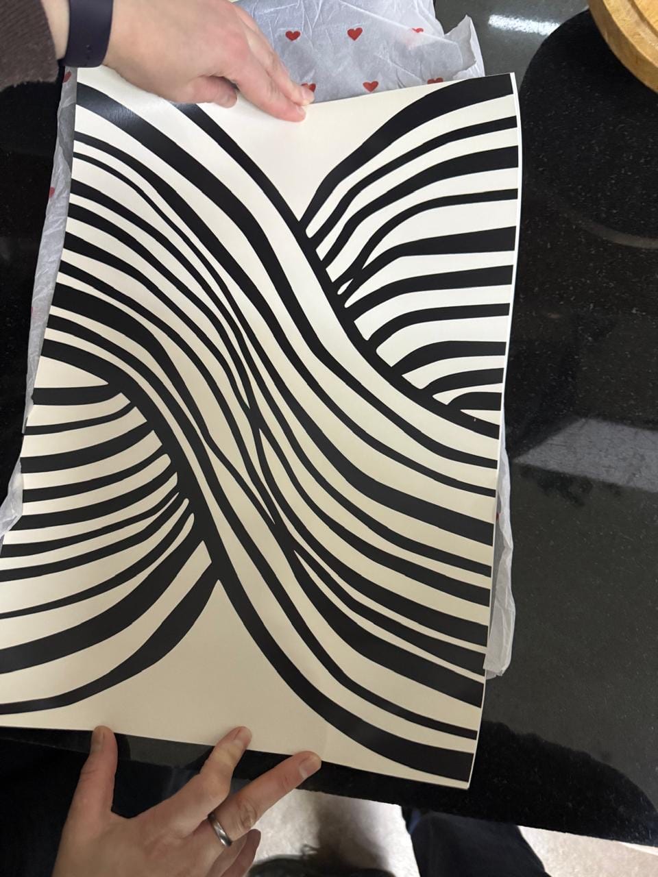 Customer photo review of Wavy Lines Poster