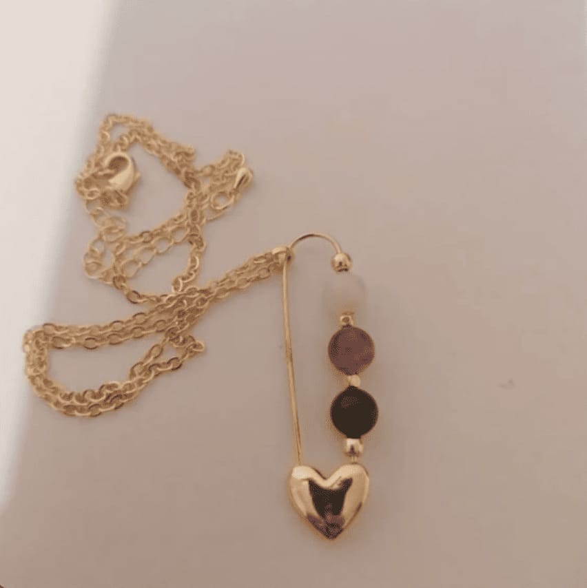 Customer photo review of Empath Protection Heart Necklace